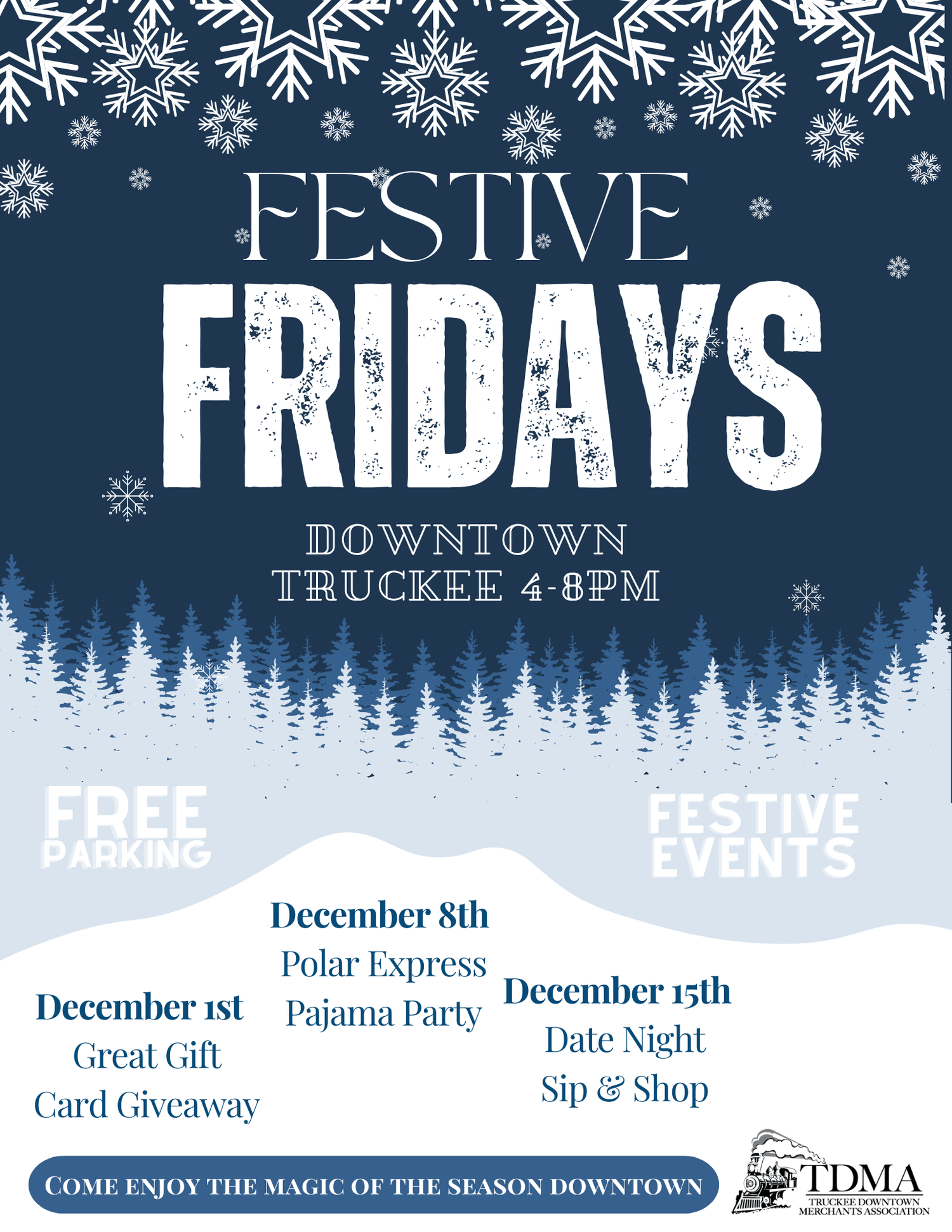 Festival Friday - Polar Express Pajama Party Event